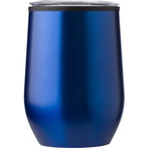 Stainless steel travel mug Zoe, navy (Glasses)