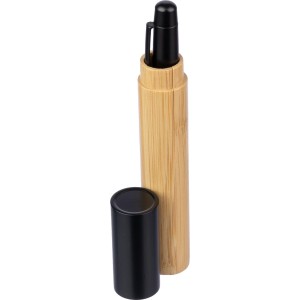 Stainless steel twist ballpen Anke, black (Metallic pen)
