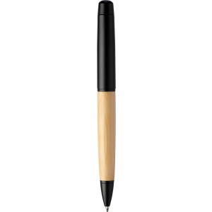 Stainless steel twist ballpen Anke, black (Metallic pen)