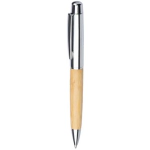 Stainless steel twist ballpen Anke, black (Metallic pen)