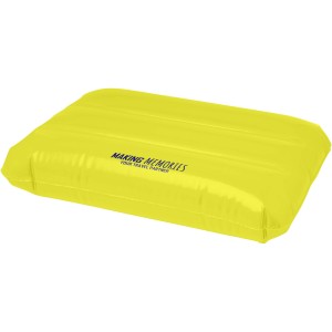 Sunny inflatable beach pillow, Yellow (Beach equipment)