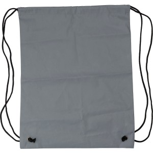 Synthetic fibre (190D) reflective drawstring backpack Melila (Backpacks)