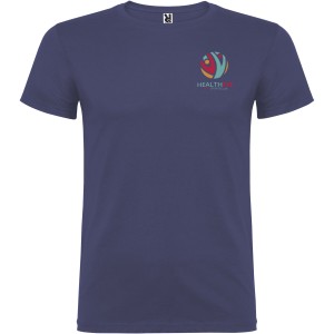 Beagle short sleeve men's t-shirt, Blue Denim (T-shirt, 90-100% cotton)