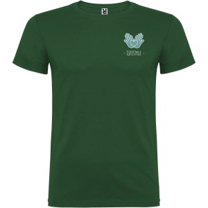 Beagle short sleeve men's t-shirt, Bottle green (T-shirt, 90-100% cotton)