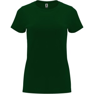Capri short sleeve women's t-shirt, Bottle green (T-shirt, 90-100% cotton)