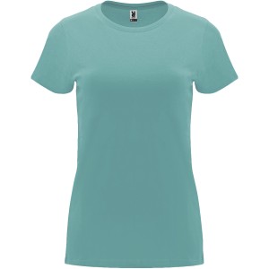 Capri short sleeve women's t-shirt, Dusty Blue (T-shirt, 90-100% cotton)