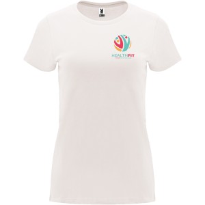 Capri short sleeve women's t-shirt, Vintage White (T-shirt, 90-100% cotton)