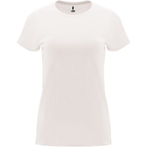 Capri short sleeve women's t-shirt, Vintage White (T-shirt, 90-100% cotton)