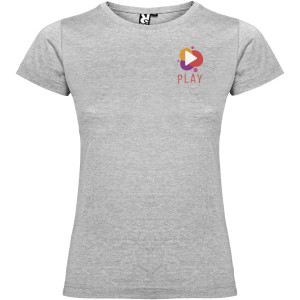 Jamaica short sleeve women's t-shirt, Marl Grey (T-shirt, 90-100% cotton)