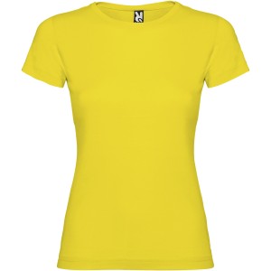 Jamaica short sleeve women's t-shirt, Yellow (T-shirt, 90-100% cotton)