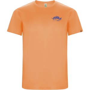Imola short sleeve kids sports t-shirt, Fluor Orange (T-shirt, mixed fiber, synthetic)
