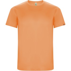 Imola short sleeve kids sports t-shirt, Fluor Orange (T-shirt, mixed fiber, synthetic)