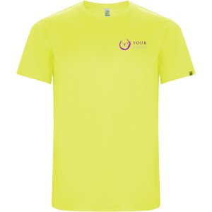 Imola short sleeve kids sports t-shirt, Fluor Yellow (T-shirt, mixed fiber, synthetic)