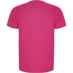 Imola short sleeve kids sports t-shirt, Pink Fluor (T-shirt, mixed fiber, synthetic)