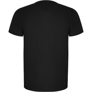 Imola short sleeve kids sports t-shirt, Solid black (T-shirt, mixed fiber, synthetic)