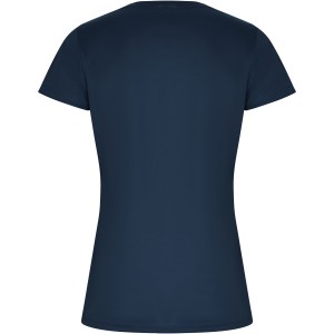 Imola short sleeve women's sports t-shirt, Navy Blue (T-shirt, mixed fiber, synthetic)