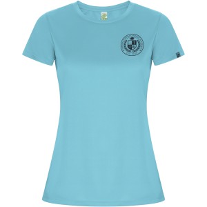 Imola short sleeve women's sports t-shirt, Turquois (T-shirt, mixed fiber, synthetic)