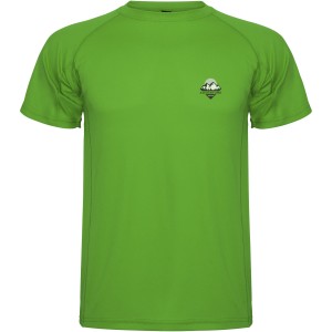Montecarlo short sleeve kids sports t-shirt, Green Fern (T-shirt, mixed fiber, synthetic)