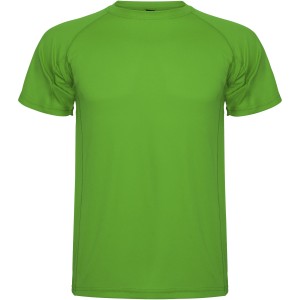 Montecarlo short sleeve kids sports t-shirt, Green Fern (T-shirt, mixed fiber, synthetic)