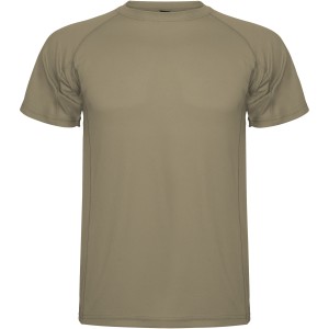 Montecarlo short sleeve men's sports t-shirt, Dark Sand (T-shirt, mixed fiber, synthetic)