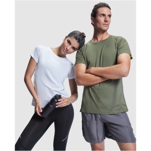 Montecarlo short sleeve women's sports t-shirt, Fluor Coral (T-shirt, mixed fiber, synthetic)
