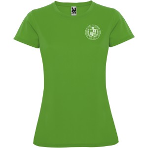 Montecarlo short sleeve women's sports t-shirt, Green Fern (T-shirt, mixed fiber, synthetic)