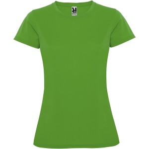 Montecarlo short sleeve women's sports t-shirt, Green Fern (T-shirt, mixed fiber, synthetic)