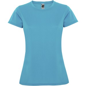 Montecarlo short sleeve women's sports t-shirt, Turquois (T-shirt, mixed fiber, synthetic)