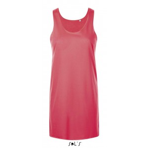 SOL'S COCKTAIL - WOMEN'S DRESS, Neon Coral (T-shirt, mixed fiber, synthetic)