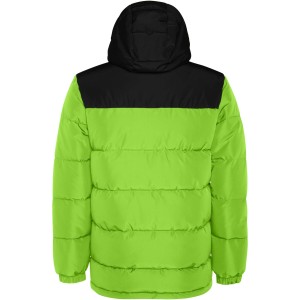 Tallin unisex insulated jacket, Lime, Solid black (Jackets)