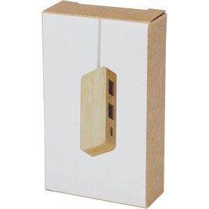 Tapas bamboo USB hub, Natural (Eletronics cables, adapters)