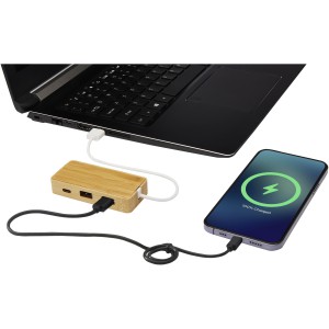 Tapas bamboo USB hub, Natural (Eletronics cables, adapters)