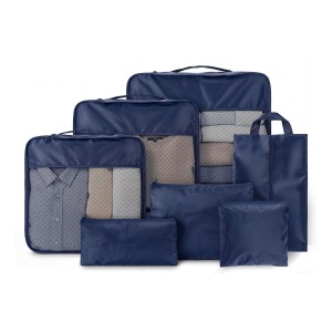 Travel organizer set Packio, Recycled, 7 pcs, blue