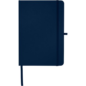 Teak A5 recycled hard cover notebook with lined pages, Navy (Notebooks)