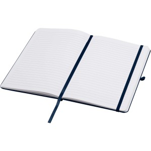 Teak A5 recycled hard cover notebook with lined pages, Navy (Notebooks)