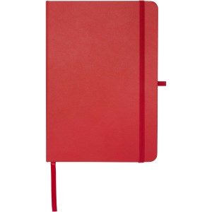 Teak A5 recycled hard cover notebook with lined pages, Red (Notebooks)