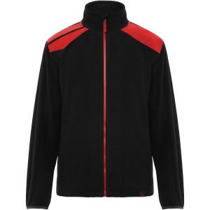 Terrano unisex microfleece jacket, Black, Red