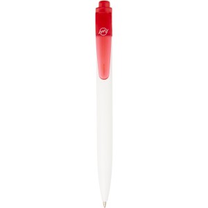 Thalaasa ocean-bound plastic ballpoint pen, Transparent red, (Plastic pen)