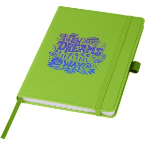 Thalaasa ocean-bound plastic hardcover notebook, Green (Notebooks)