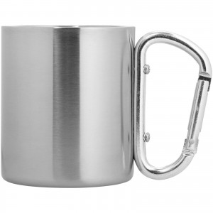 Alps 200 ml vacuum insulated mug with carabiner, Silver (Mugs)