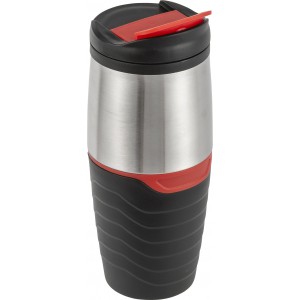 PP and stainless steel mug Pamela, black/silver (Thermos)