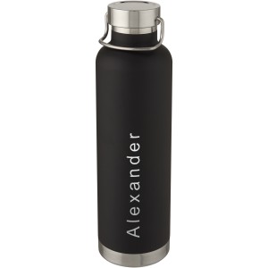 Thor 1 L copper vacuum insulated sport bottle, Solid black (Thermos)