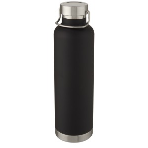 Thor 1 L copper vacuum insulated sport bottle, Solid black (Thermos)