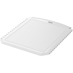 Thrym rectangular recycled plastic ice scraper, White