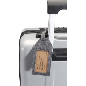 Tie luggage tag, Grey (Bag accesories)