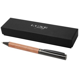 Timbre wood ballpoint pen, Solid black (Wooden, bamboo, carton pen)