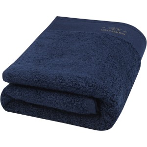 Nora 550 g/m2 cotton bath towel 50x100 cm, Navy (Towels)