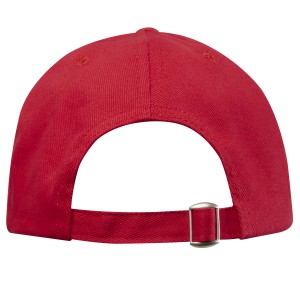 Trona 6 panel GRS recycled cap, Red (Hats)