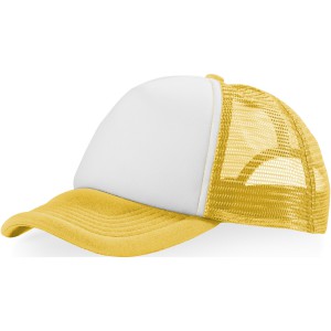 Trucker 5 panel cap, Yellow,White (Hats)