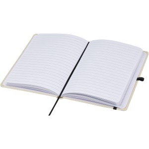 Tutico organic cotton hardcover notebook, Natural, Solid bla (Notebooks)